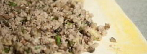 паштет из телятины и грибов в слоеном тесте. Шаг 8