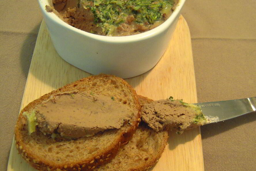 Рецепт печеночного паштета с укропом