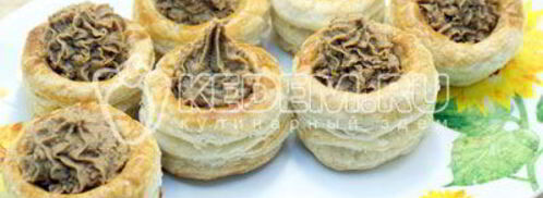 праздничный паштет в волованах. Шаг 10