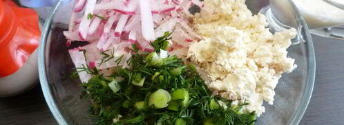 творожный паштет с редисом. Шаг 2