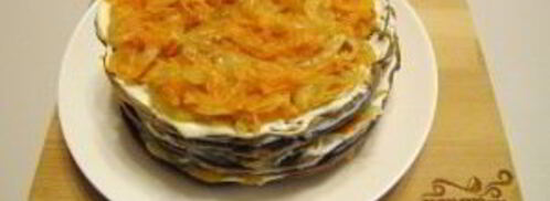 печеночный торт из куриной печени. Шаг 11