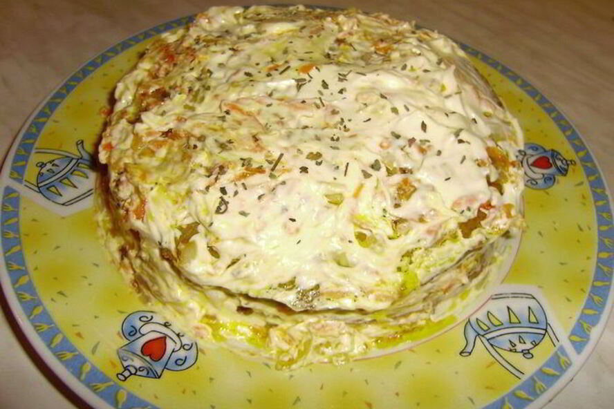 Рецепт печеночного тортика