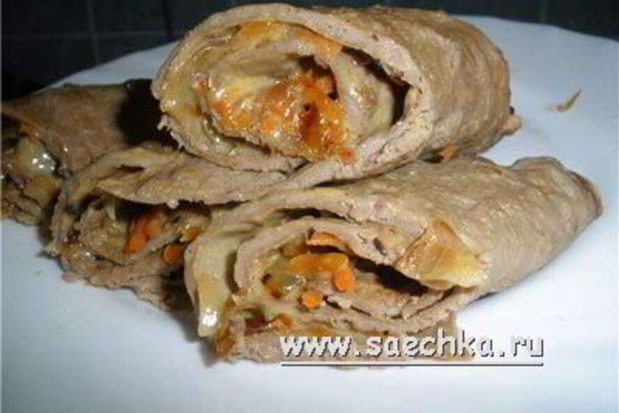 Рецепт печеночных рулетиков