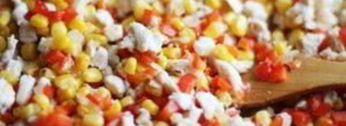 помидоры, фаршированные куриным филе и овощами. Шаг 4