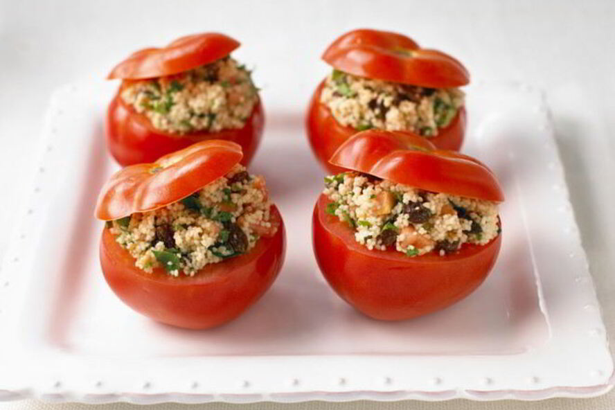 Рецепт помидоров с фаршем в духовке