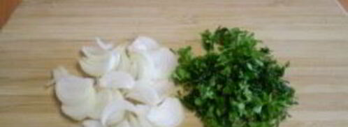 помидоры с луком. Шаг 3