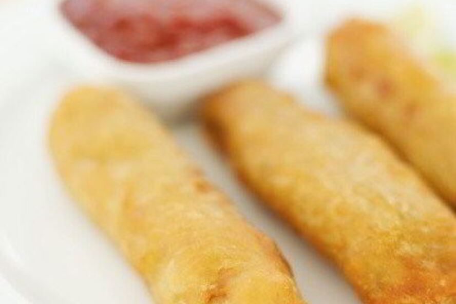 Рецепт китайских весенних роллов с креветками и бобовыми проростками