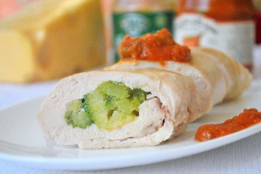 Рецепт куриных роллов с брокколи и сыром