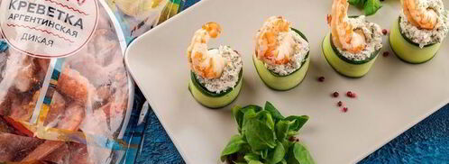 огуречные роллы с креветками. Шаг 7