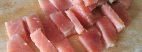 огуречные роллы с семгой. Шаг 3