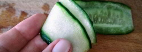 огуречные роллы с семгой. Шаг 4