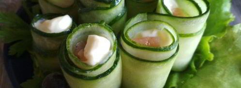 огуречные роллы с семгой. Шаг 6