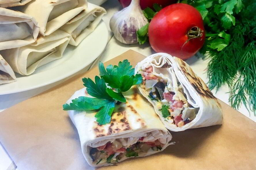 Рецепт овощного ролла