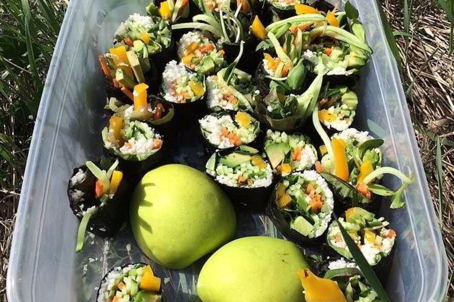 Рецепт овощных роллов без риса