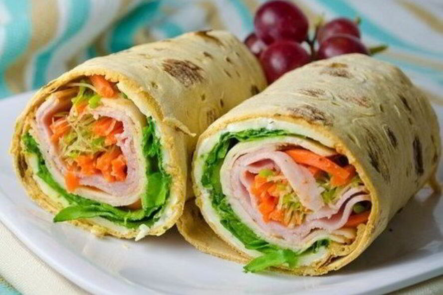 Рецепт ролла с ветчиной и сыром