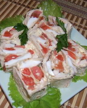 Роллы из лаваша