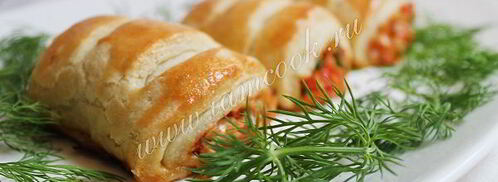 роллы из теста с тунцом. Шаг 11