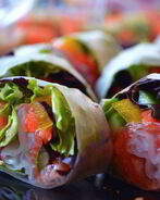 Роллы с лососем