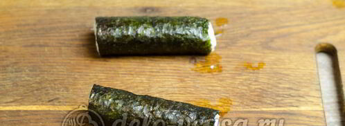 роллы с огурцом каппа маки. Шаг 7