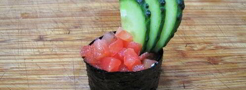 роллы сашими, гунканмаки. Шаг 12