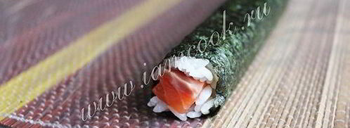 роллы сяке маки. Шаг 9