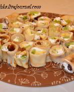 Сладкие роллы из блинов