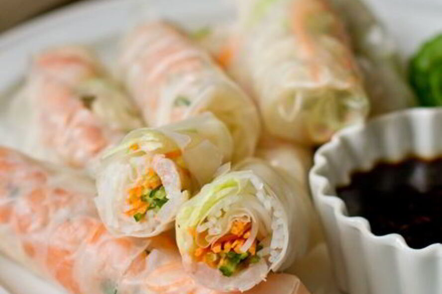 Рецепт спринга-роллов с креветками