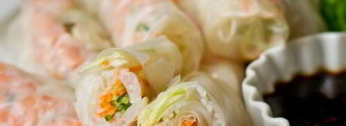 спринг-роллы с креветками. Шаг 17