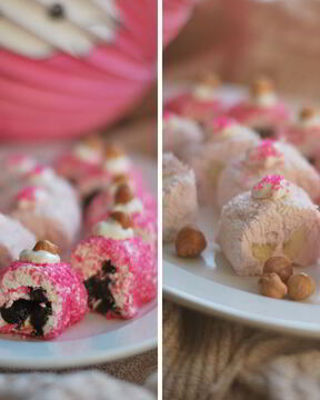 Творожные роллы с черносливом и бананом