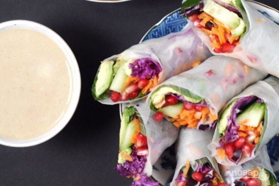 Рецепт вегетарианских спринг роллы