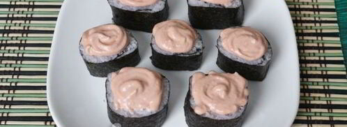 запеченные роллы с крабовыми палочками. Шаг 14