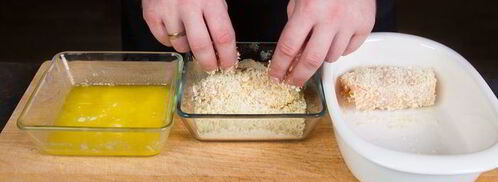 быстрые куриные рулетики в микроволновке samsung. Шаг 7