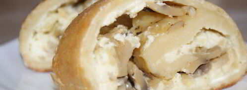 картофельный рулет с грибами. Шаг 10