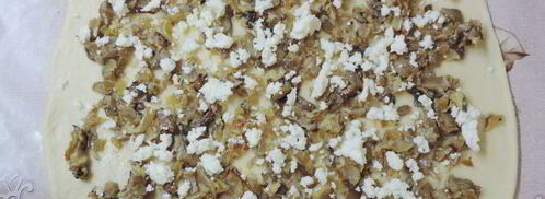 картофельный рулет с вешенками. Шаг 4