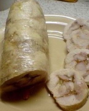 Куриный рулет с желатином