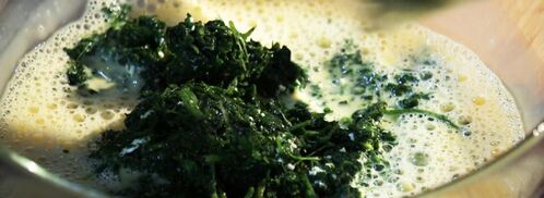 омлет-рулет со шпинатом. Шаг 4