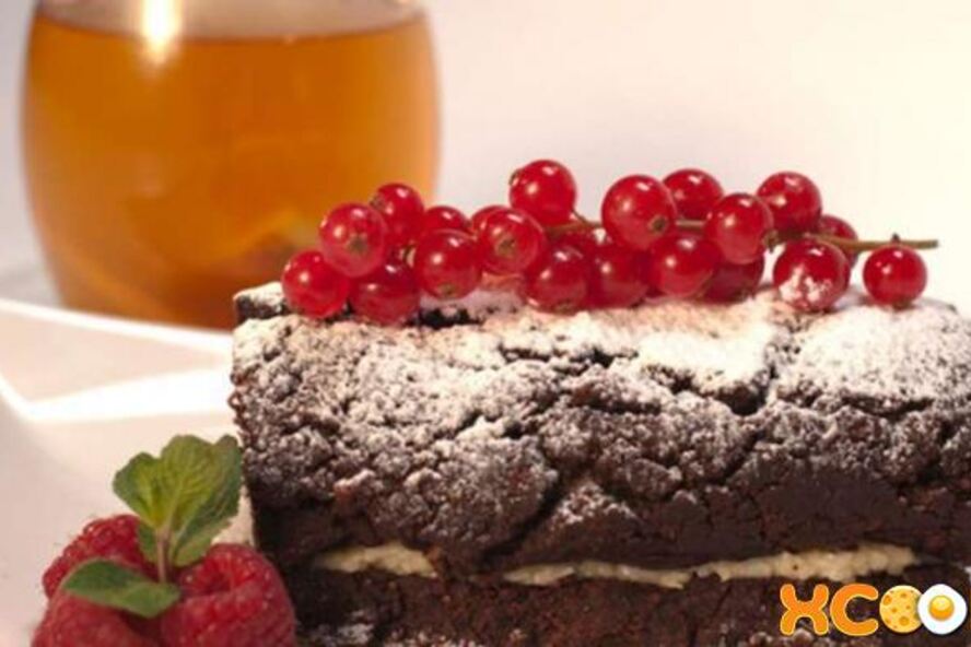 Рецепт рулета баунти и чай с фруктами