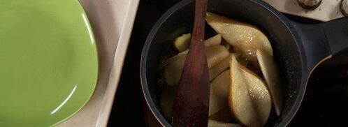 рулет баунти и чай с фруктами. Шаг 7