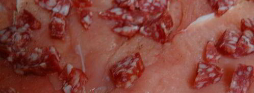 рулет из индейки с салями. Шаг 4