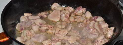 рулет из куриного фарша с печенью. Шаг 3