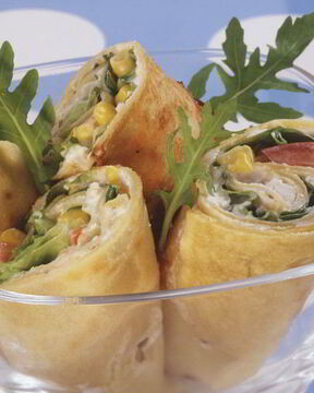 Рулет из лаваша с красной рыбой