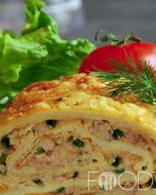 Рулет из омлета