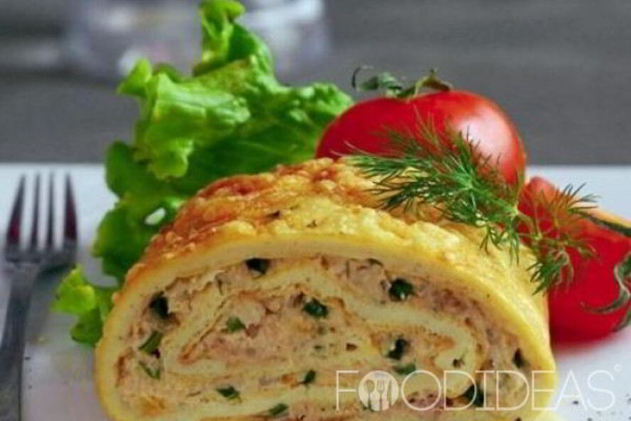 Рецепт рулета из омлета