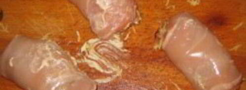 рулет куриный с грибами и сыром. Шаг 8