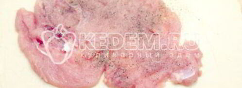 рулет с курицей и помидорами. Шаг 4