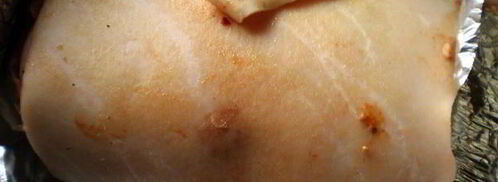 рулет с мясом и яблоками. Шаг 5