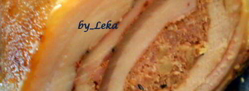 рулет с мясом и яблоками. Шаг 7