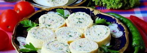 рулет яичный. Шаг 13