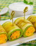 Рулетики из кабачков