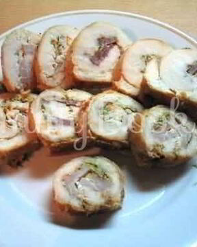 Рулетики из куриных грудок